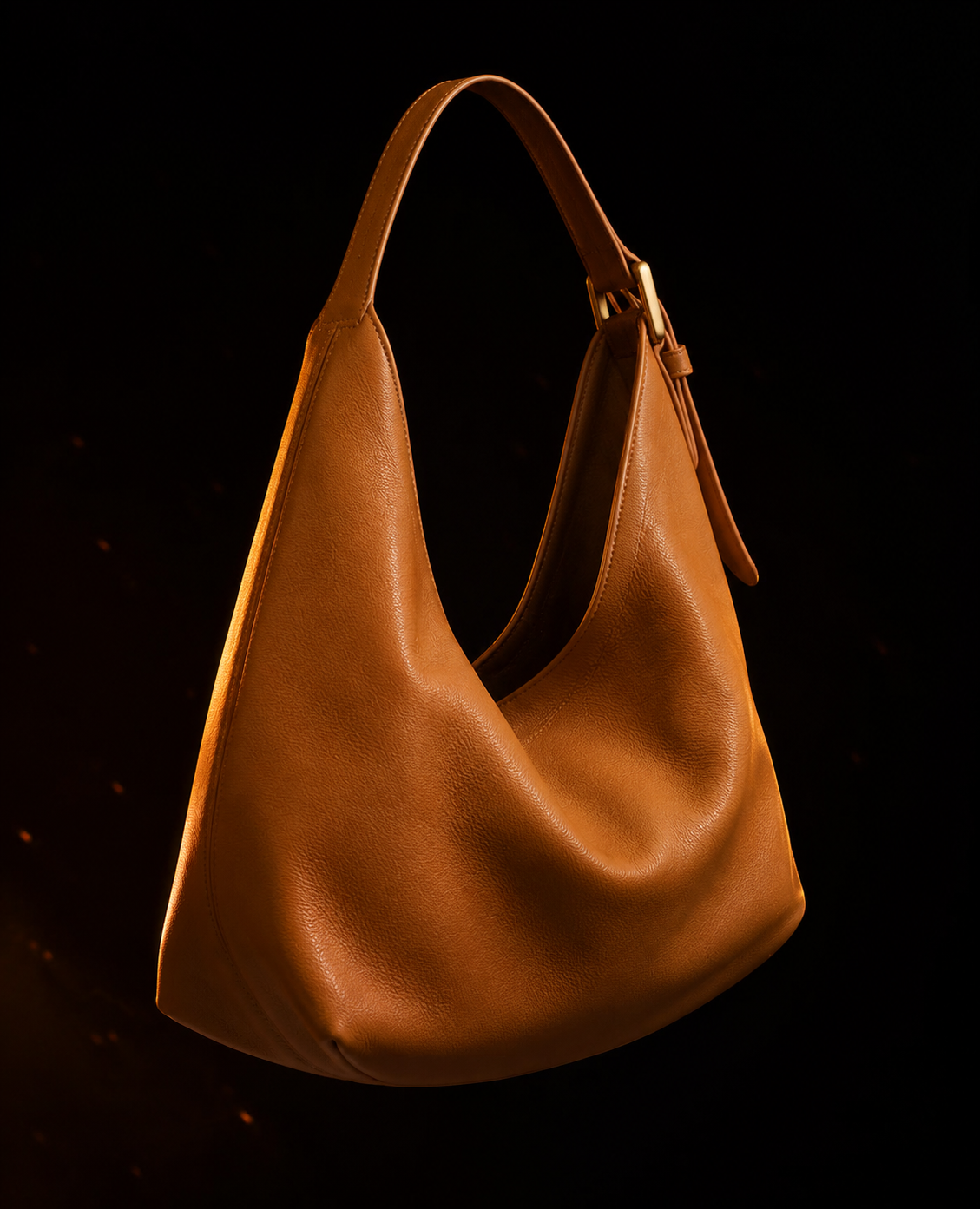 The Bonolo seen from the front, its slouched body hanging from the buckled shoulder strap