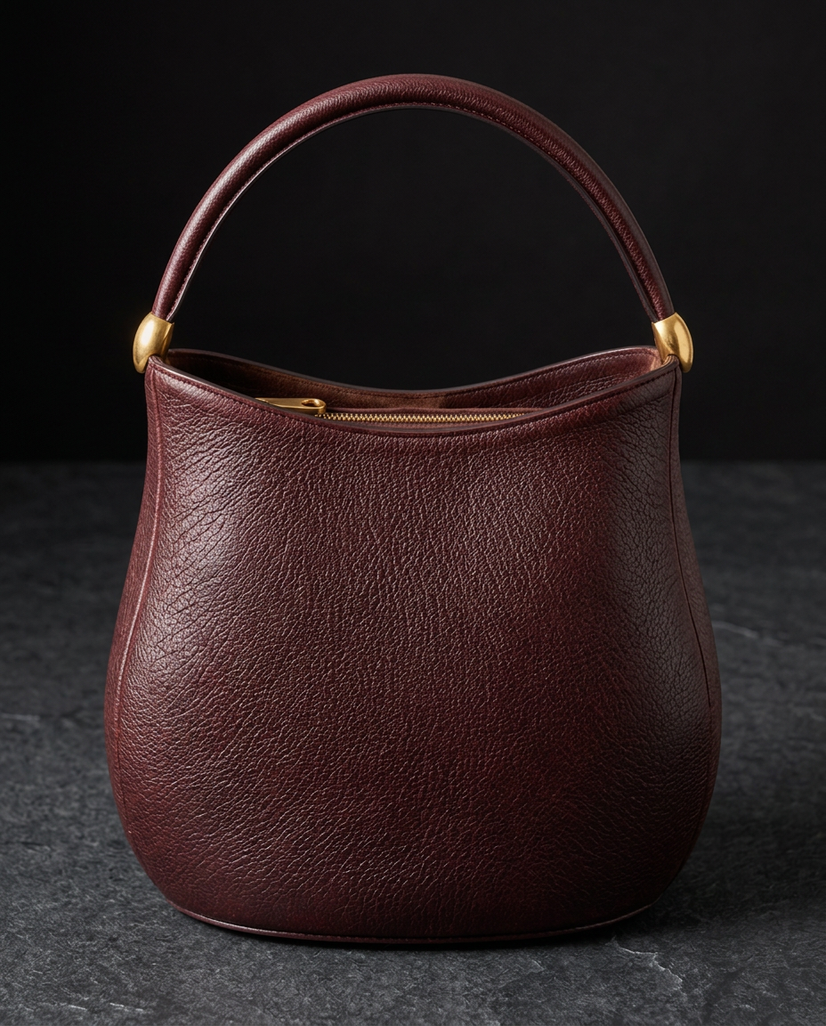 The Knysna from the rear, showing the clean back panel and recessed gold zip