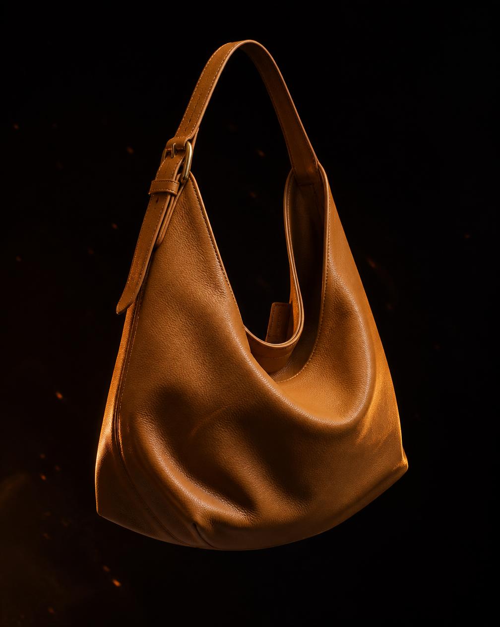The Themba shoulder bag in soft springbok-tanned calf